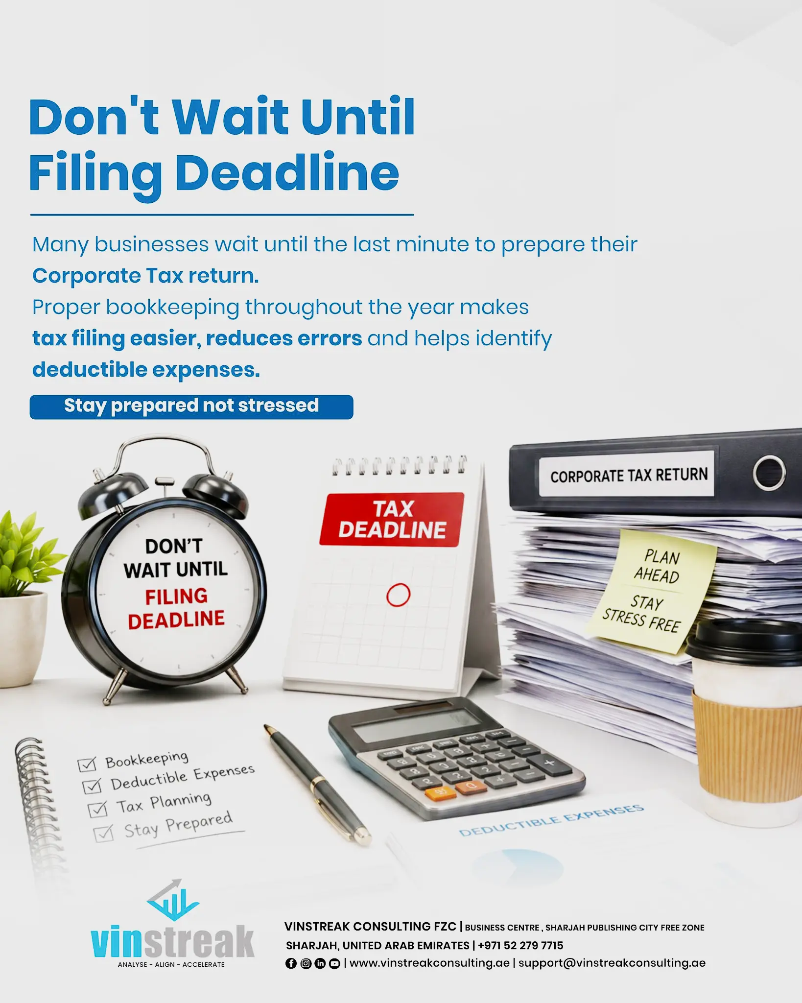 Corporate Tax Filing Deadline UAE